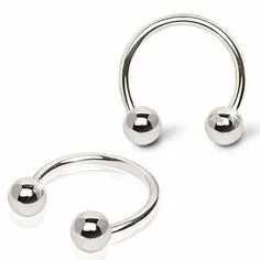 1 x 14g 16mm Horseshoe Septum Ear Piercing Nose Ring Bar Curved