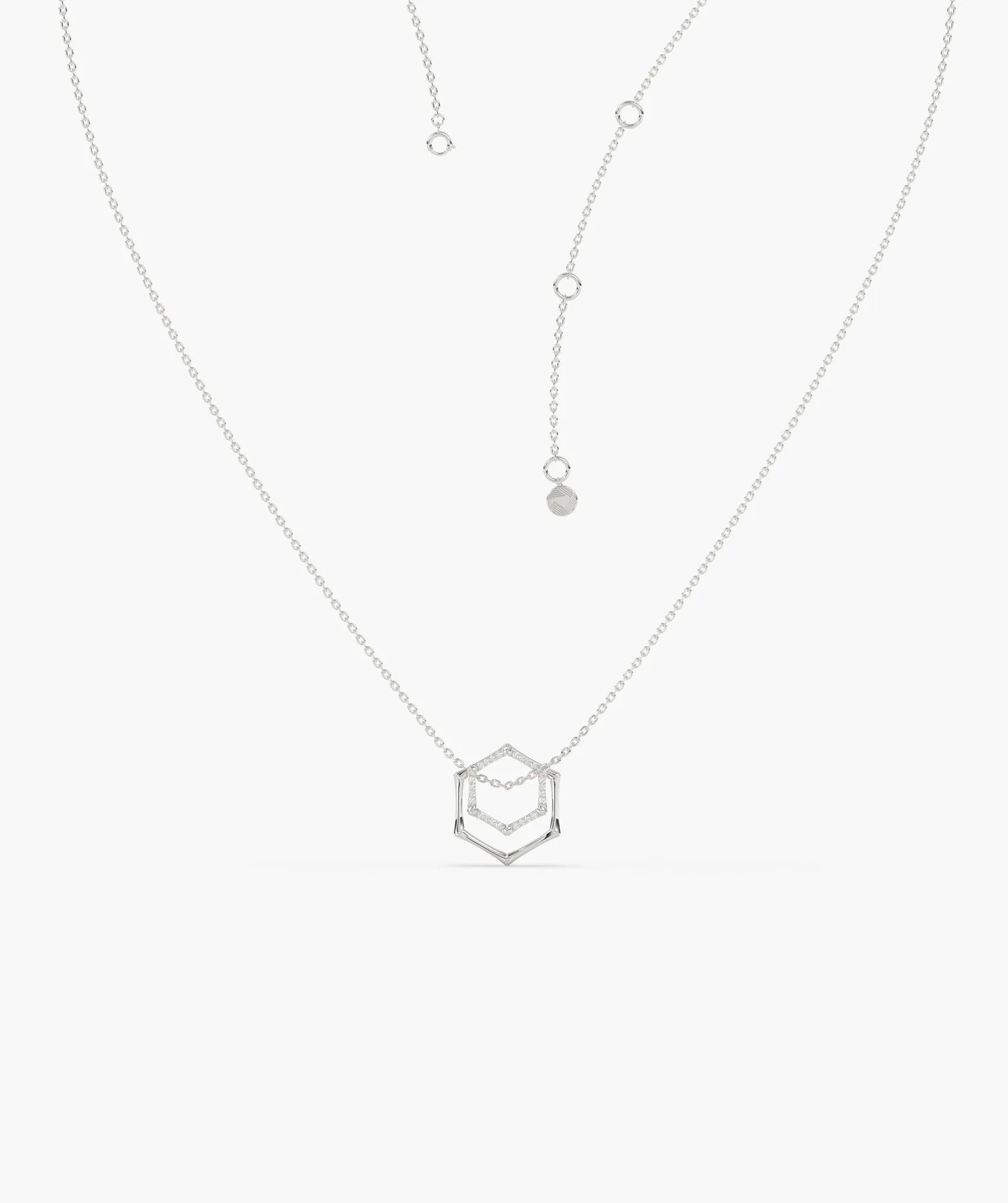 14K Gold Geometric Glint Necklace