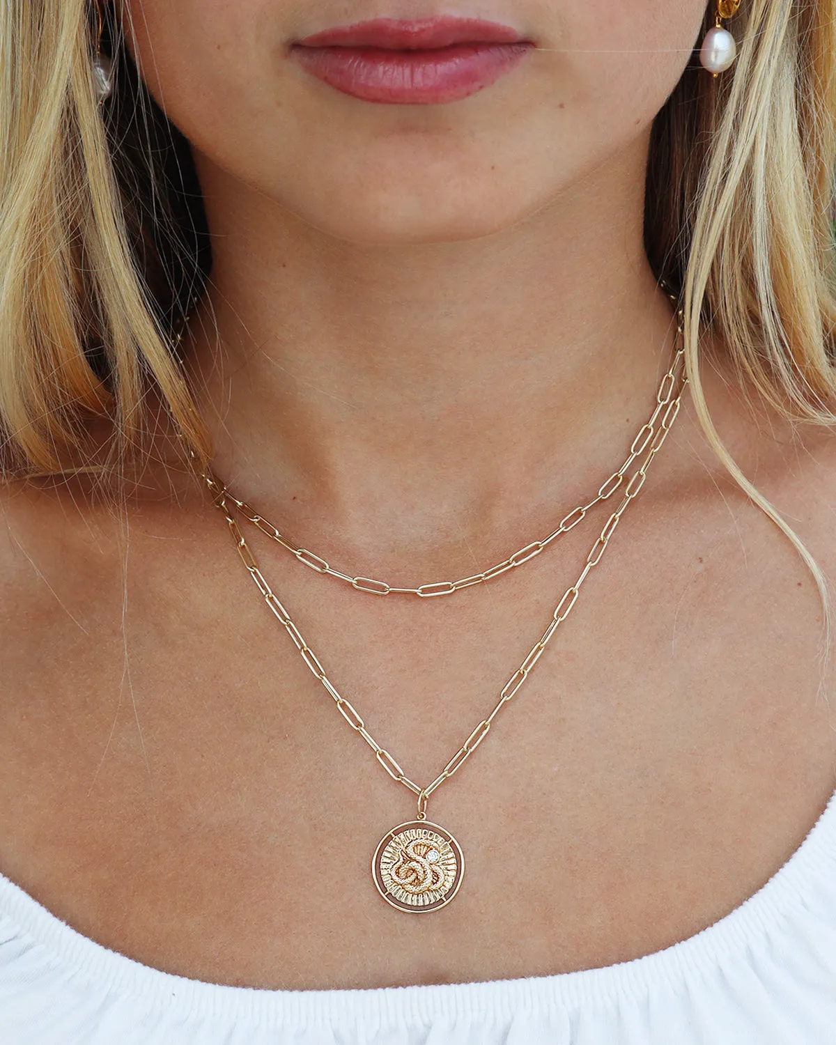 14k Yellow Gold Classic Paperclip Chain