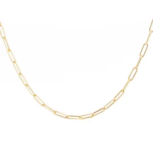14k Yellow Gold Classic Paperclip Chain