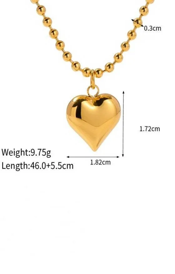 18K Heart Necklace