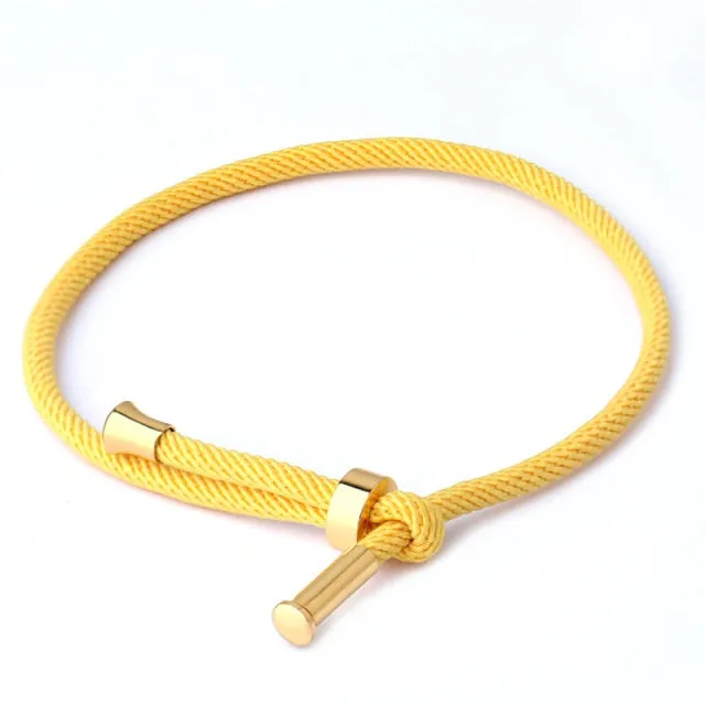 2021 Fashion Jewelry Making For Woman Men Creative Red Thread String Bracelet Lucky Handmad Chain Rope Couples Bracelet 20 Color
