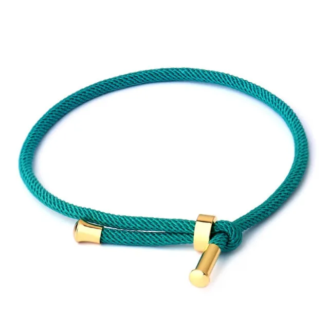 2021 Fashion Jewelry Making For Woman Men Creative Red Thread String Bracelet Lucky Handmad Chain Rope Couples Bracelet 20 Color