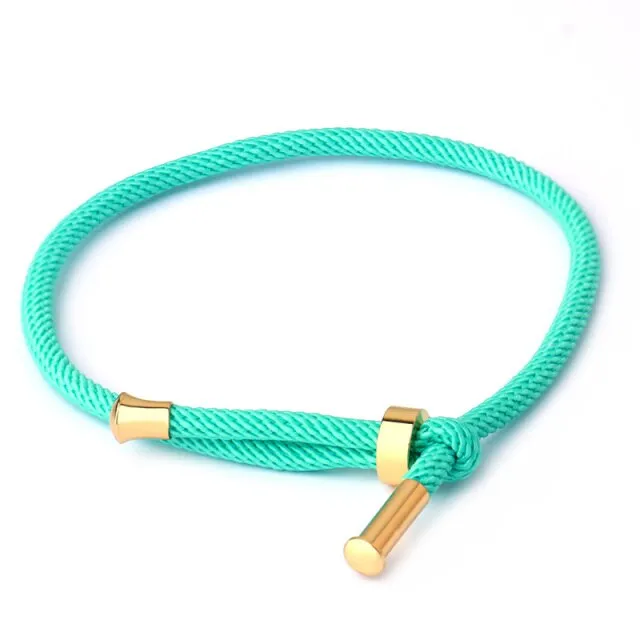 2021 Fashion Jewelry Making For Woman Men Creative Red Thread String Bracelet Lucky Handmad Chain Rope Couples Bracelet 20 Color