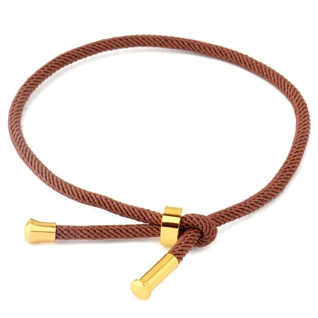 2021 Fashion Jewelry Making For Woman Men Creative Red Thread String Bracelet Lucky Handmad Chain Rope Couples Bracelet 20 Color