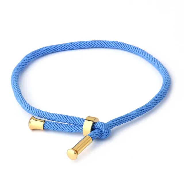 2021 Fashion Jewelry Making For Woman Men Creative Red Thread String Bracelet Lucky Handmad Chain Rope Couples Bracelet 20 Color