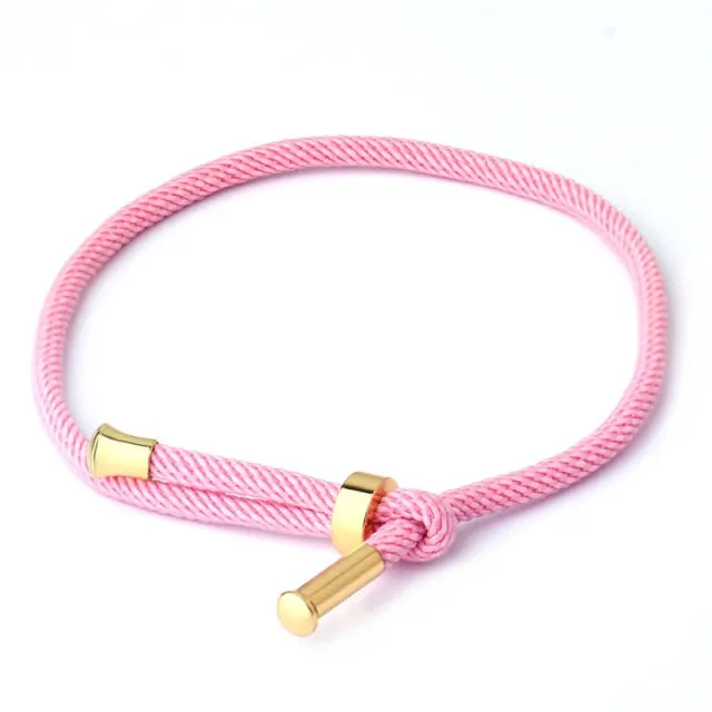 2021 Fashion Jewelry Making For Woman Men Creative Red Thread String Bracelet Lucky Handmad Chain Rope Couples Bracelet 20 Color