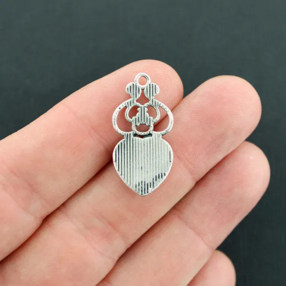 4 Mermaid Scale Stainless Steel Cabochon Charms - Z278