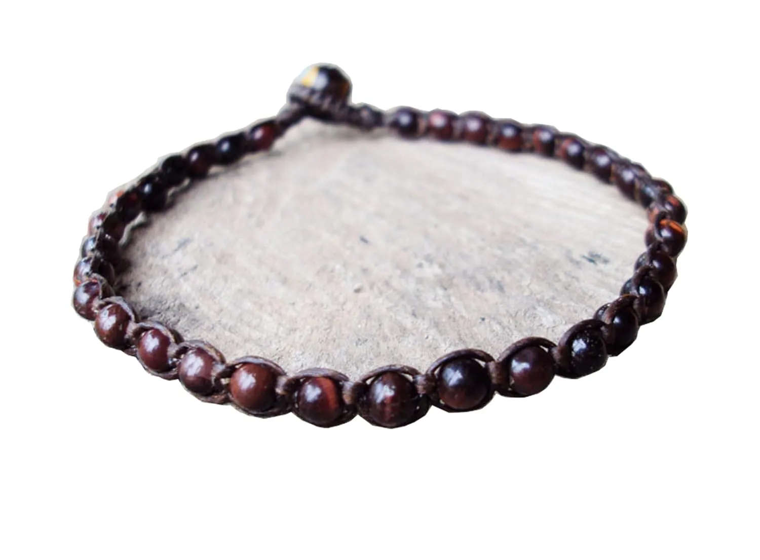 4mm red tiger eye anklets,stone anklets,men anklets,women anklets