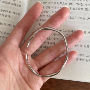 925 Sterling Silver Minimalist Round Silver Handmade Bangles