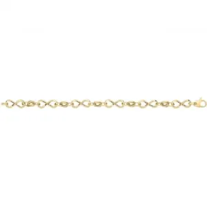 9ct Yellow Gold Hollow Bracelet BR688