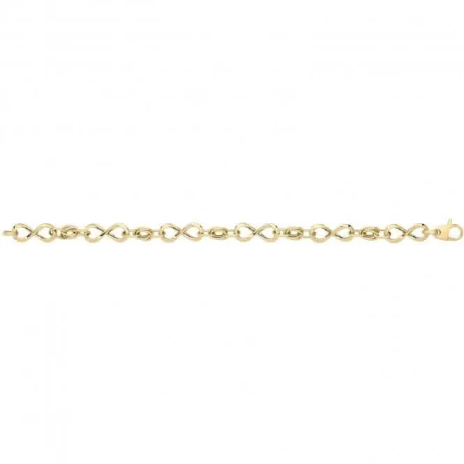 9ct Yellow Gold Hollow Bracelet BR688