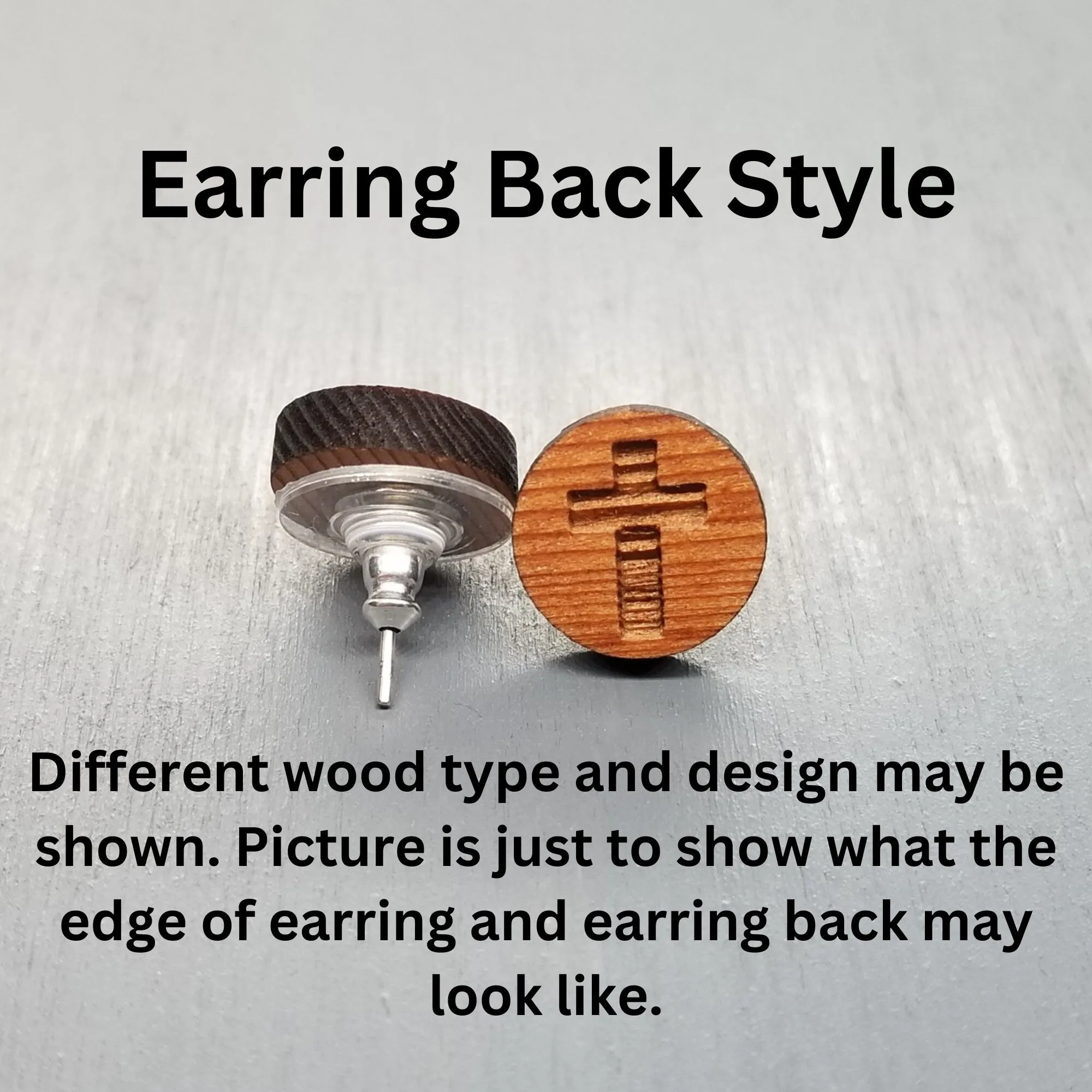 Abstract Earrings - Wood Earrings - Stud Earrings - Post Earrings - Abstract Rays