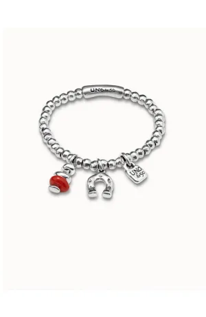 Amuleto Bracelet Silver Red