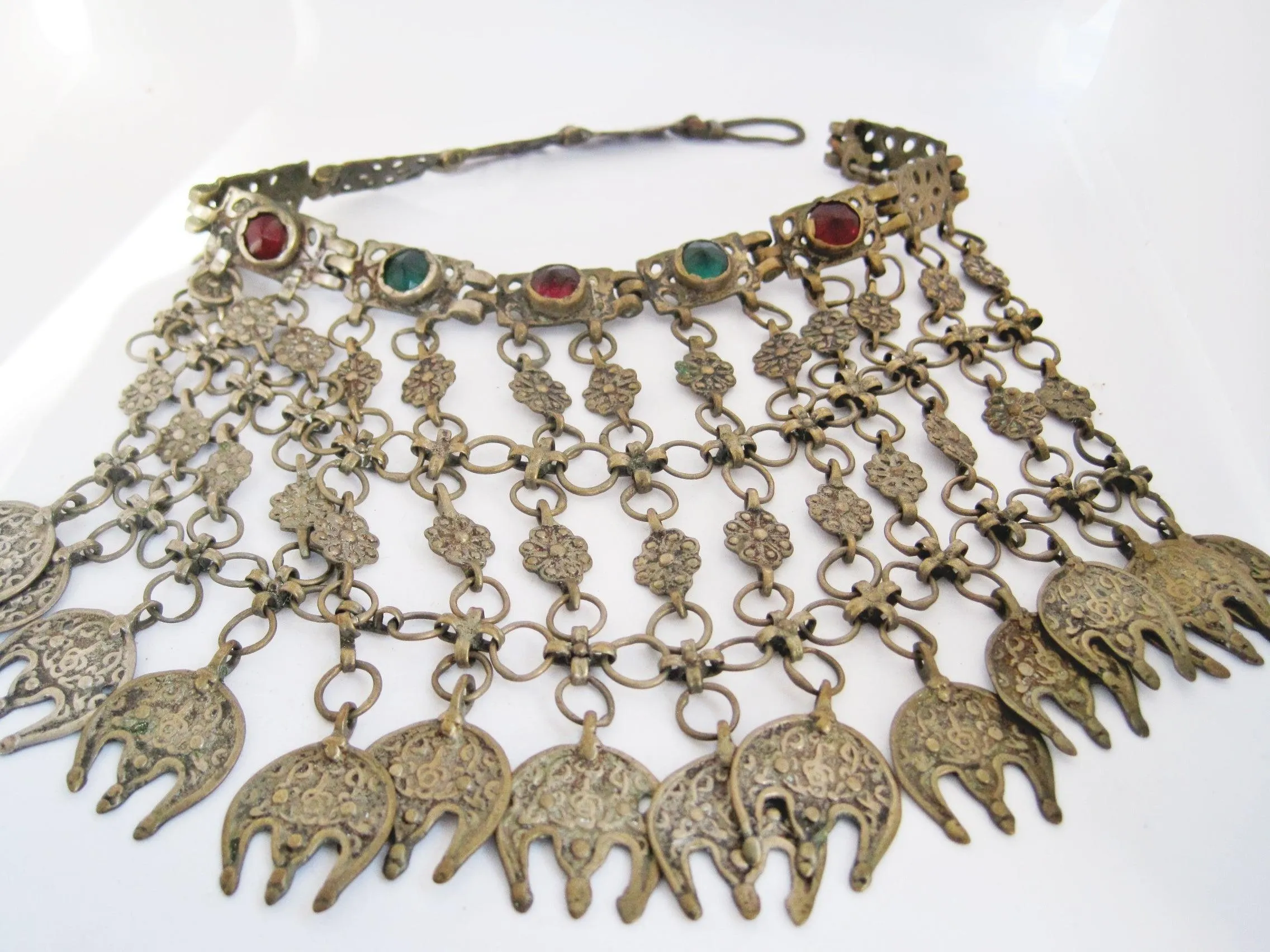 Antique Balkan Bib Choker Necklace