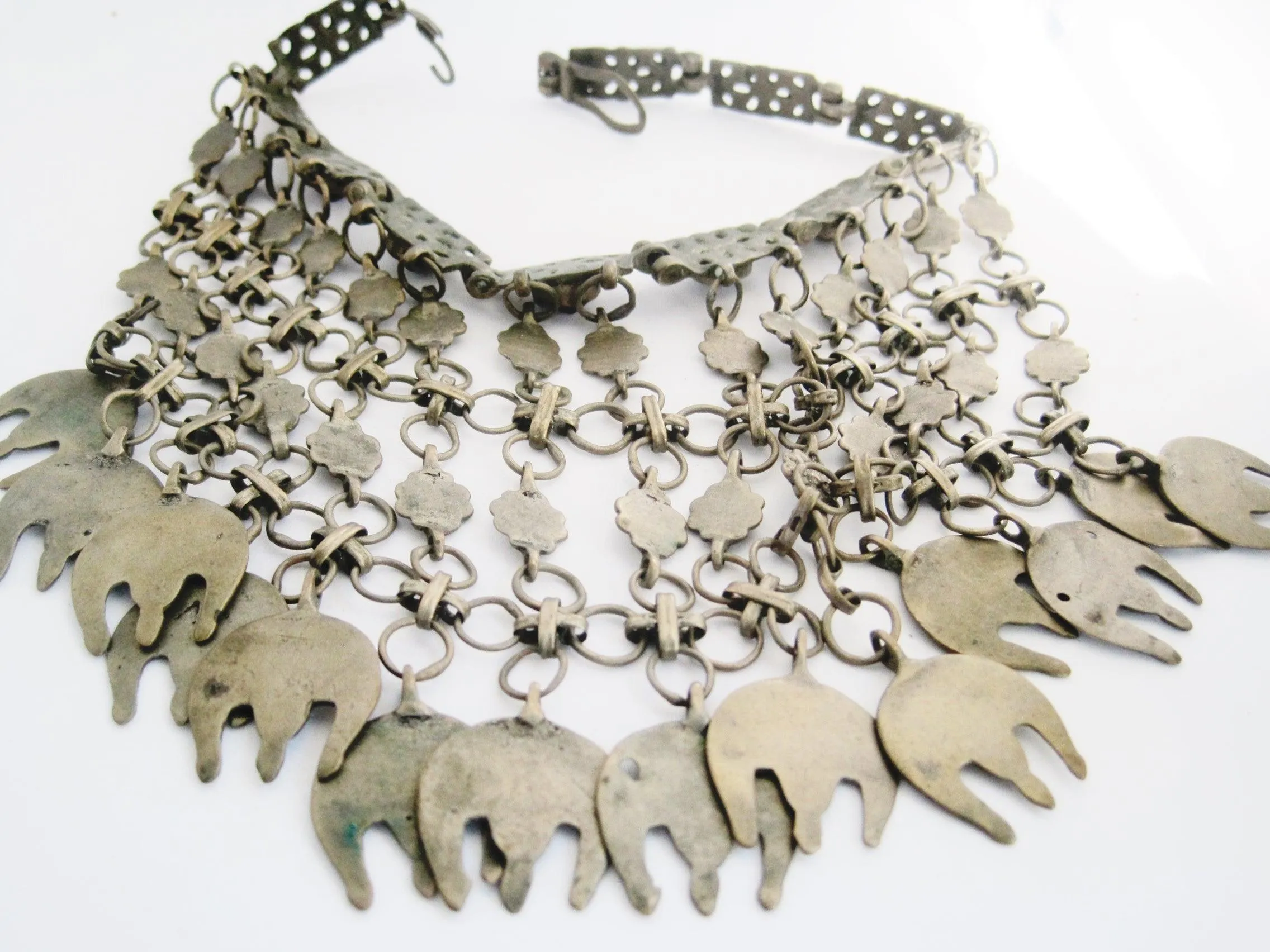 Antique Balkan Bib Choker Necklace