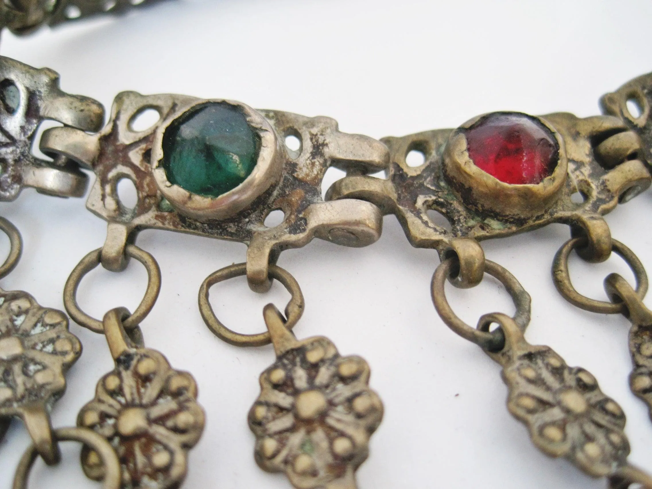 Antique Balkan Bib Choker Necklace