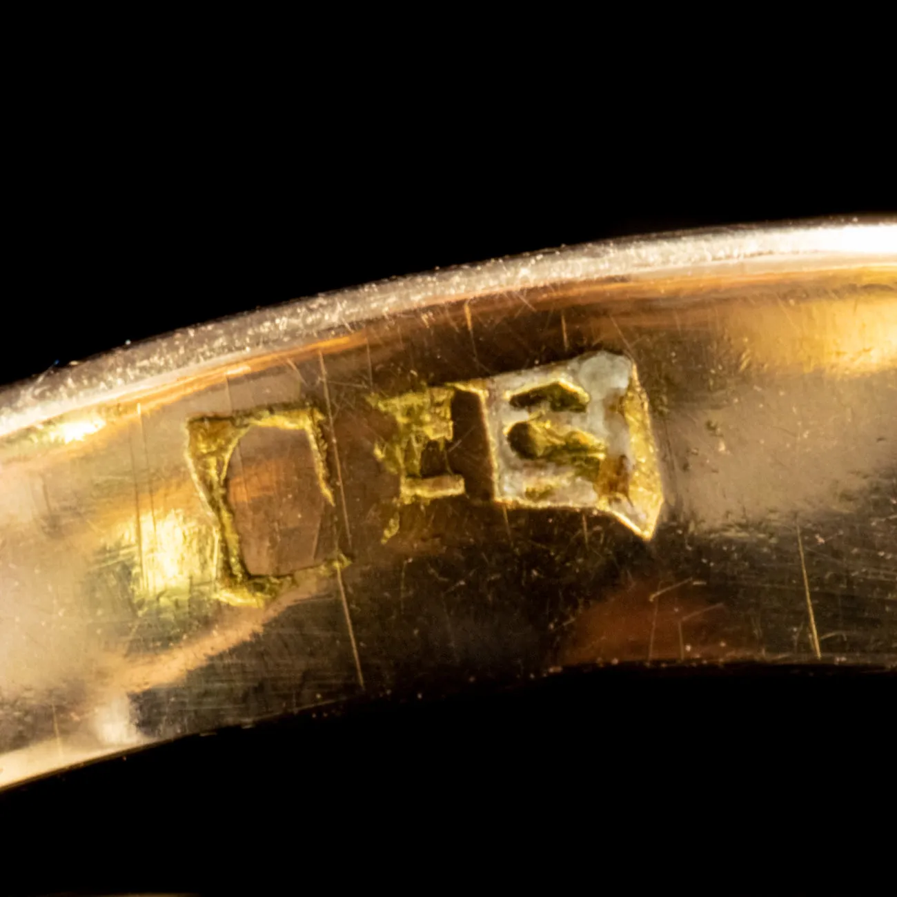 Antique Edwardian Suffragette Amethyst Peridot Ring 18Ct Gold Circa 1910
