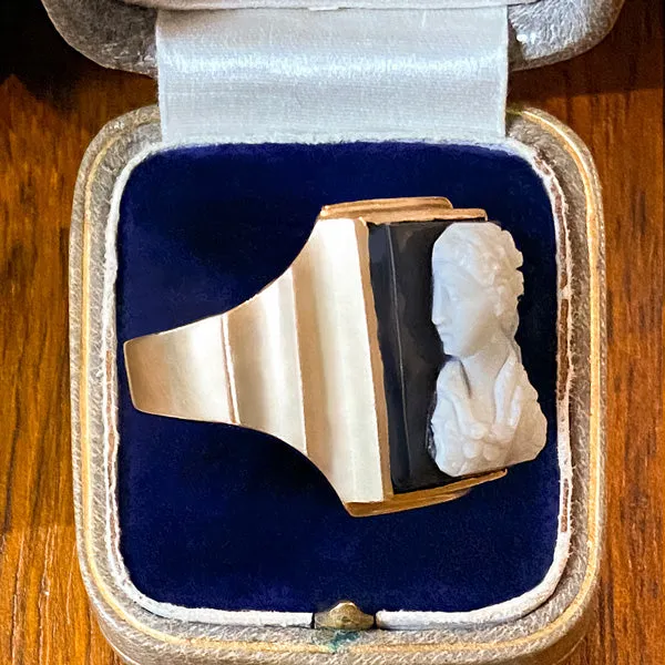Antique Hardstone Cameo Ring