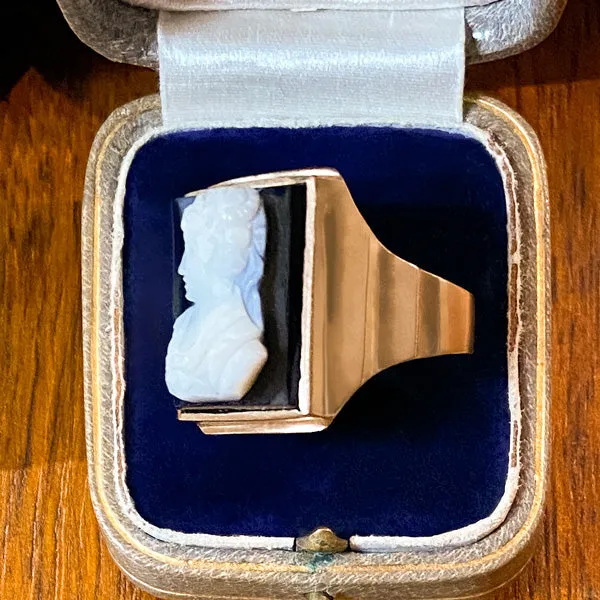 Antique Hardstone Cameo Ring