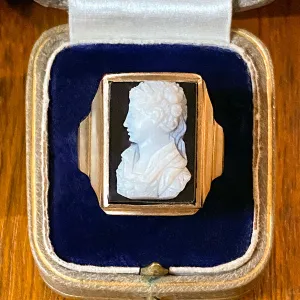 Antique Hardstone Cameo Ring