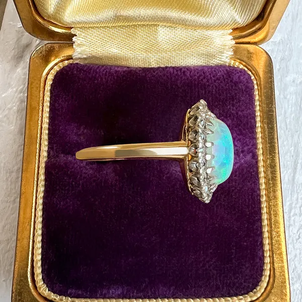 Antique Opal & Diamond Ring