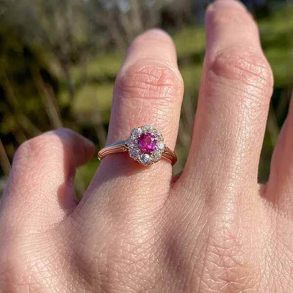 Antique Ruby & Diamond Ring