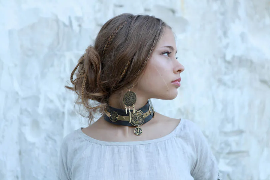 Archeress Brass Earrings