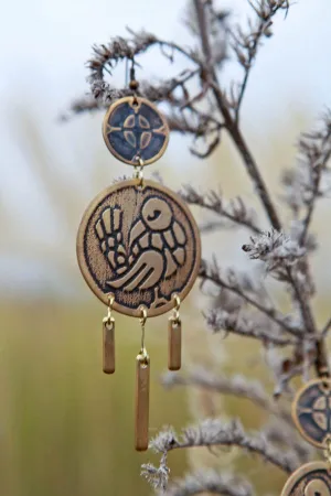 Archeress Brass Earrings
