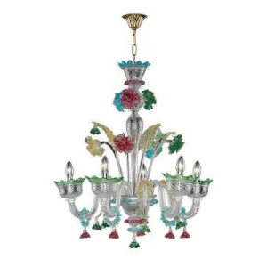 Asfour - Chandelier 6 Bulbs C027 Multicolor