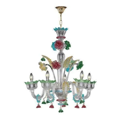 Asfour - Chandelier 6 Bulbs C027 Multicolor
