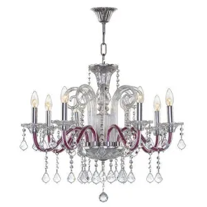 Asfour - Crystal - 8 Bulbs - Chrome - Bearish Clear