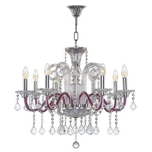 Asfour - Crystal - 8 Bulbs - Chrome - Bearish Clear