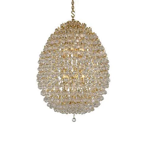 Asfour - Empire Chandelier - 12 Bulbs - Gold - Ball Clear