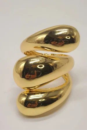 Bauhaus Cuff Bangle (Gold)