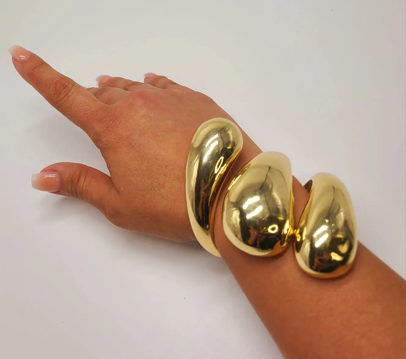 Bauhaus Cuff Bangle (Gold)