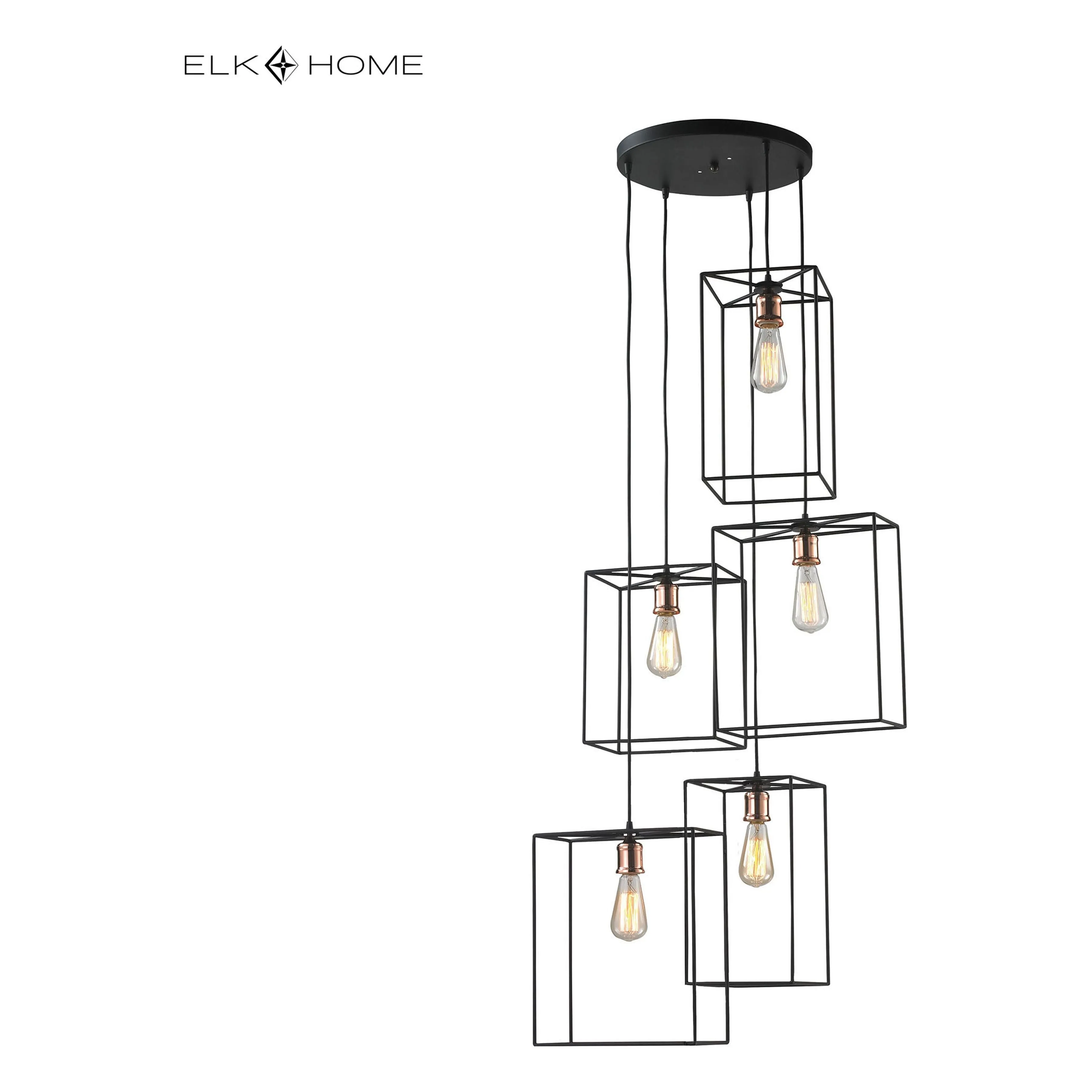 Box 21" Wide 5-Light Pendant