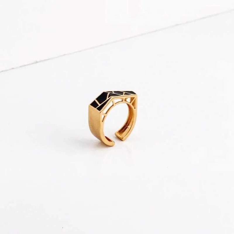 Bridge 18k Gold Vermeil Open Ring