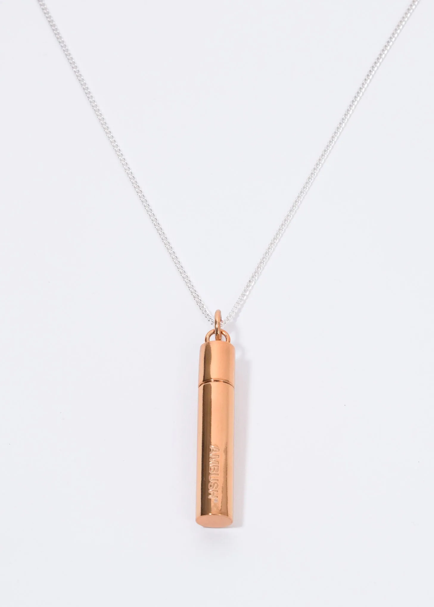 Brown And Silver SSS Pill Case Necklace