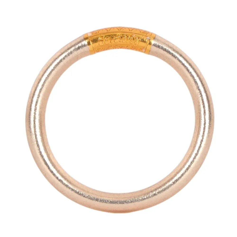 BUDHA CHAMPAGNE TZUBBIE ALL WEATHER BANGLE® (AWB®) - SERENITY PRAYER
