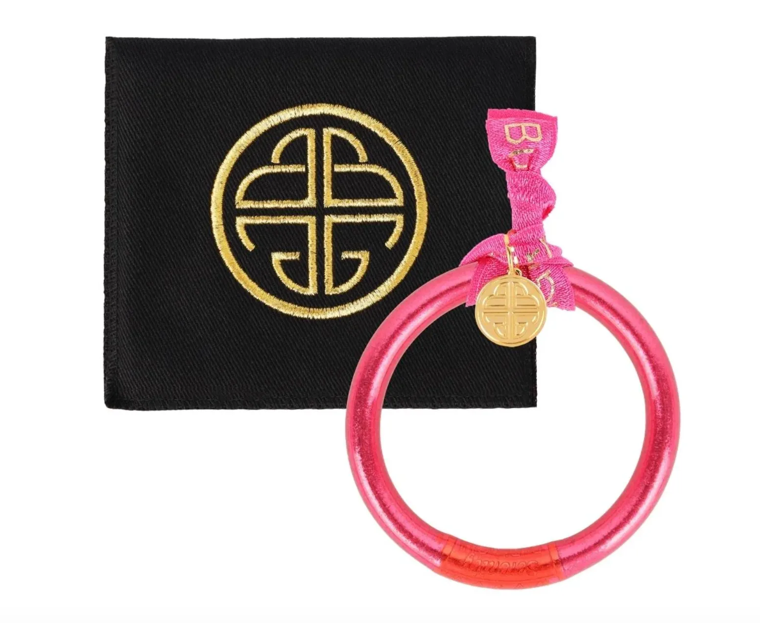 BUDHAGIRL Pink Tzubbie All Weather Bangle® (AWB®) - Serenity Prayer