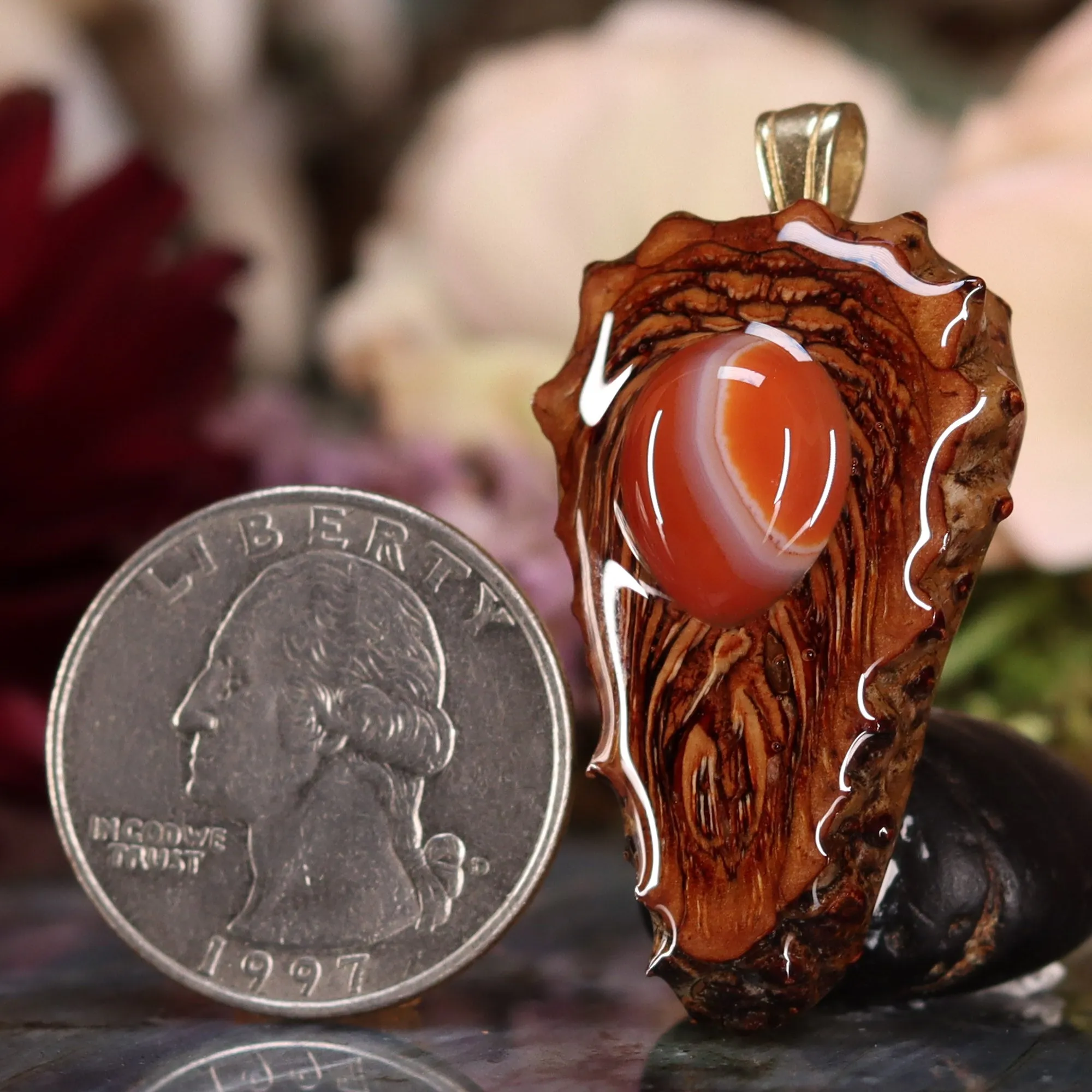 Carnelian Teardrop