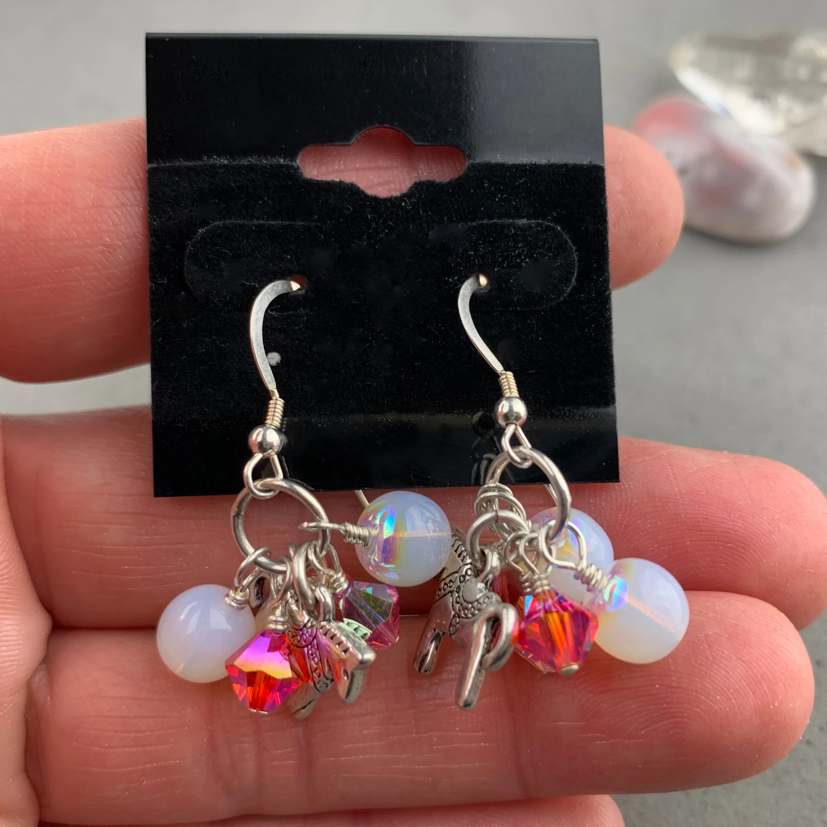 CAROUSEL PINK TREASURE EARRINGS