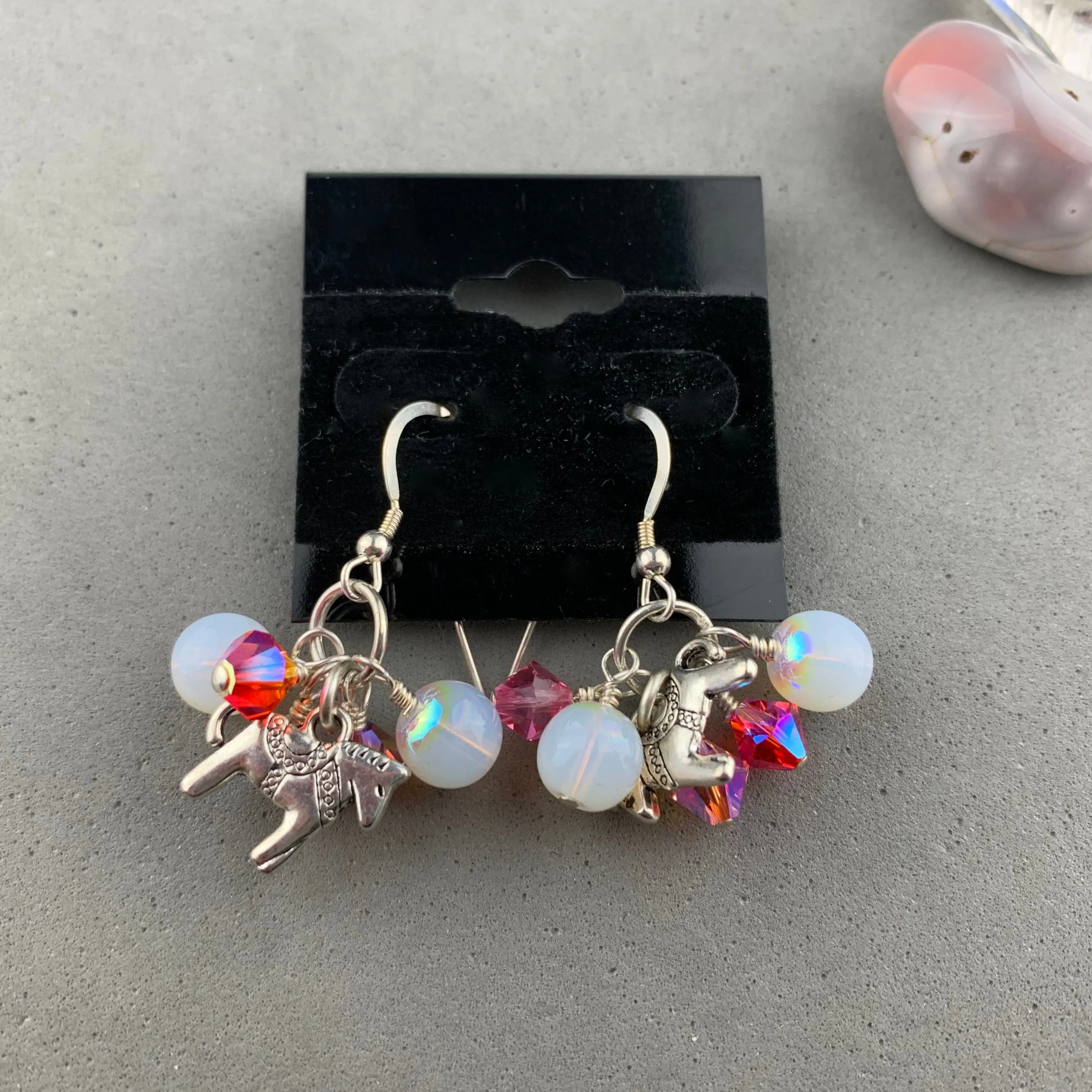 CAROUSEL PINK TREASURE EARRINGS
