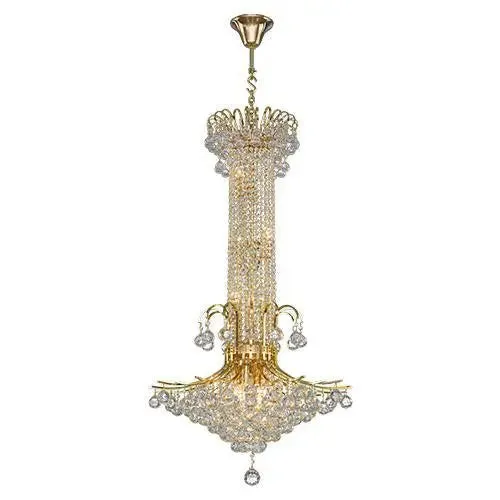 Chandelier Asfour 15 Bulbs Gold