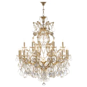 Chandelier Brand  Asfour 19 Bulbs Gold