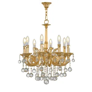 Chandelier Brand Asfour 8 Bulbs Gold