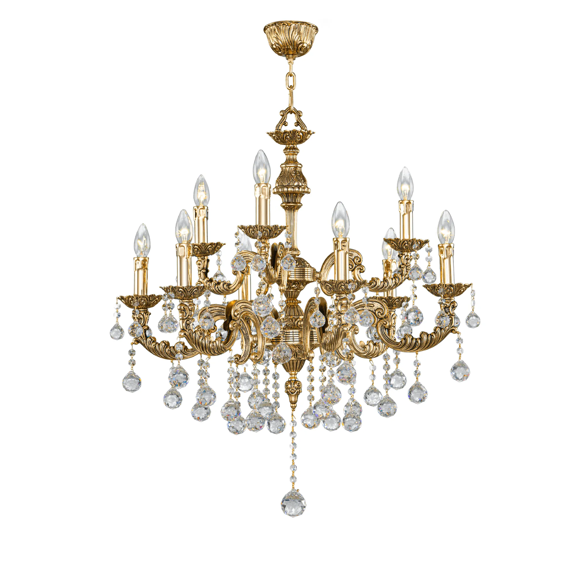 Chandelier Brand Asfour 9 Bulbs