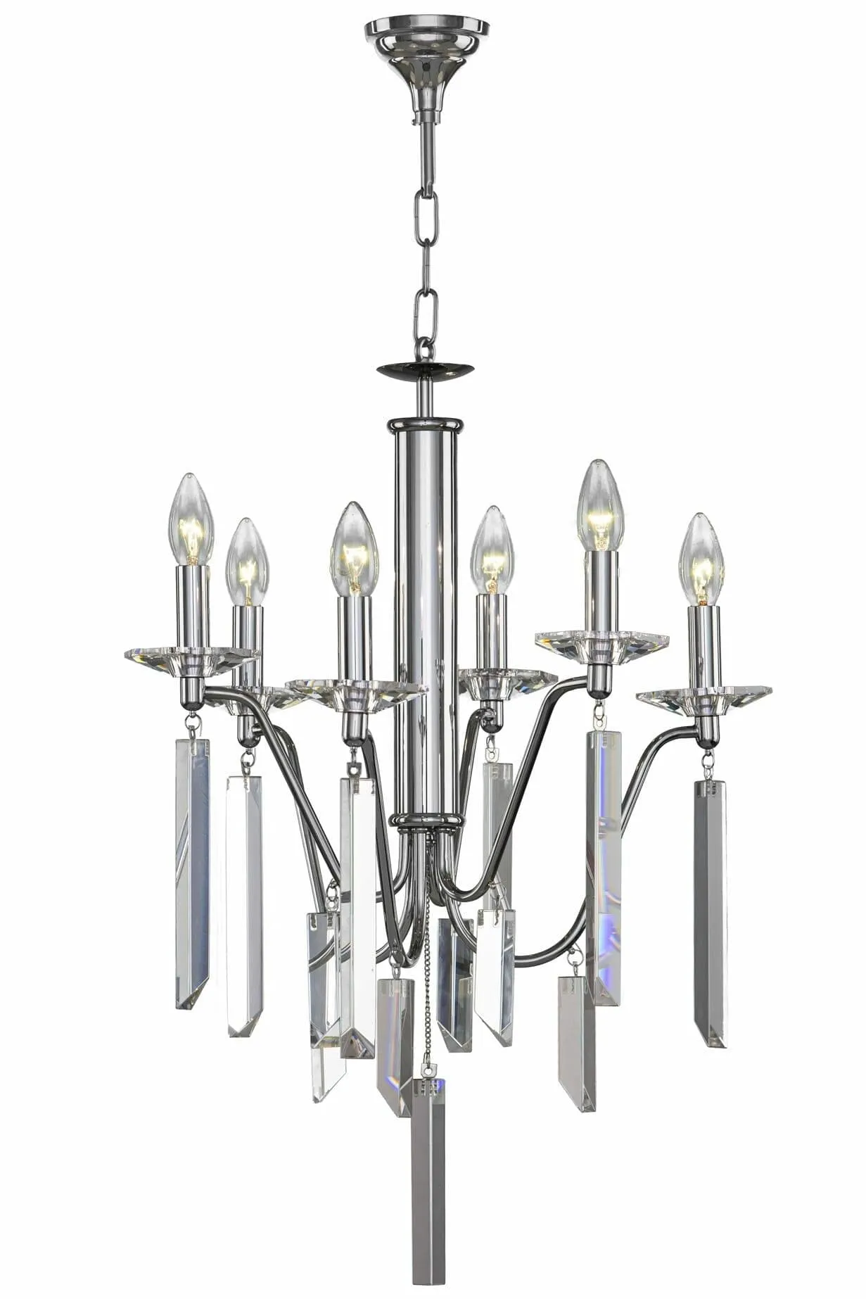 Chandelier Chrome Brand  Asfour 6 Bulb