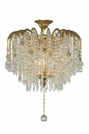 Chandelier Crystal Oxide Gold